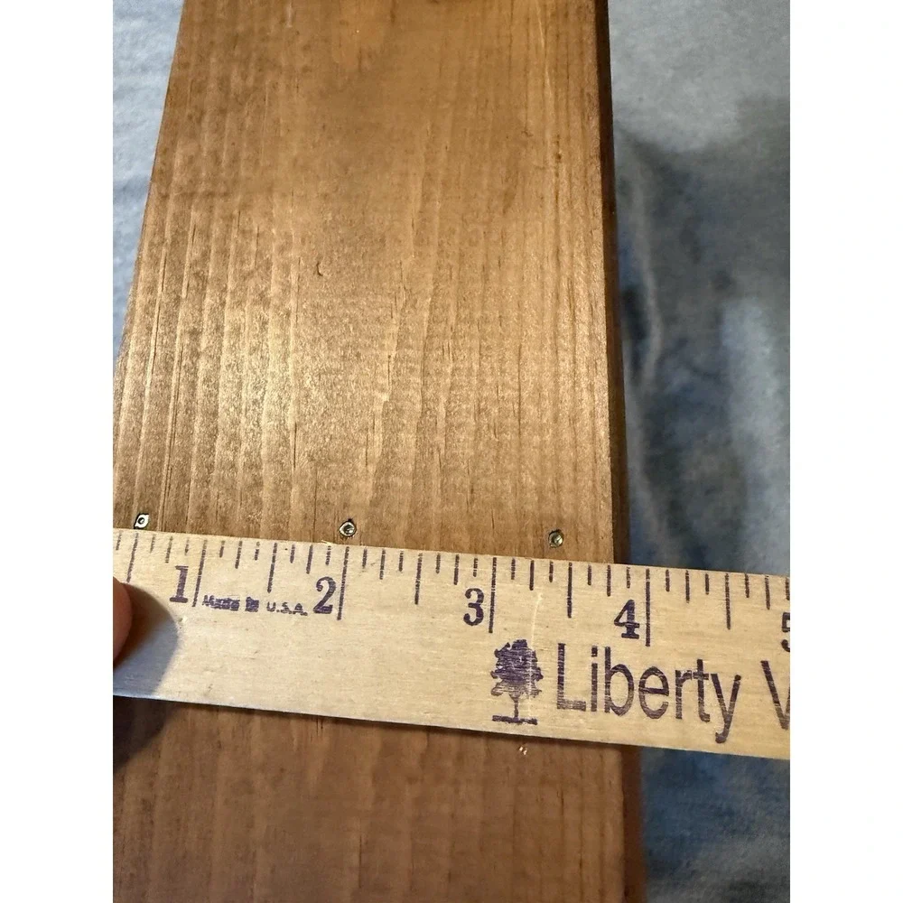 VTG  Wooden Wall 2 Heart Cut-Out Display Shelf Cubby Cottage Core Decor Country